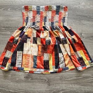 Vintage Multicolor Patchwork Tank Top